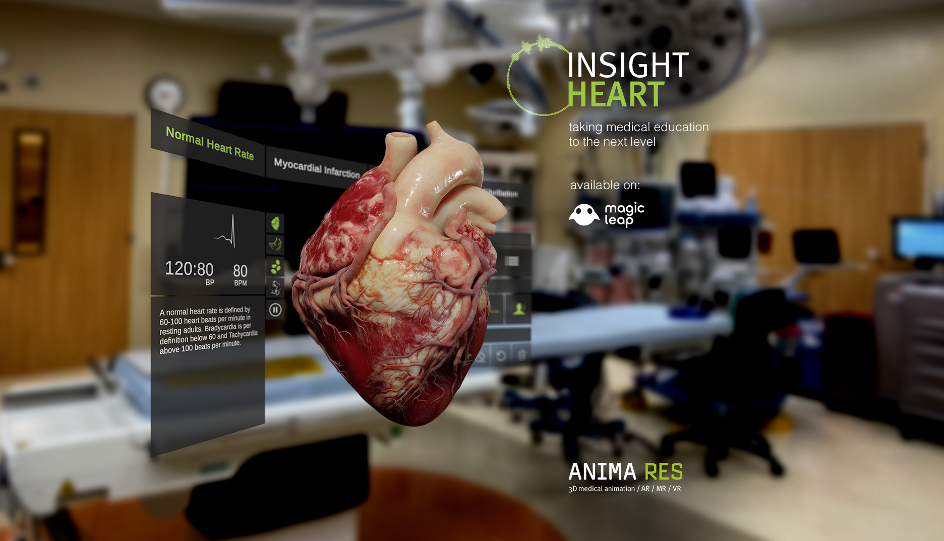 Anima Res使醫學教育更具互動性，并與Insight Heart應用程序互動